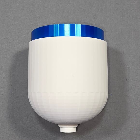 Aquaponic Aquarium Wicking Planter Pot White Blue Self Watering Fish Tank Decor - Picture 3 of 16